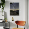 Tirage photo d'art d'une voie lactée au rocher de la chabanne à Arches « Halte au rocher » imprimé sur papier baryté.